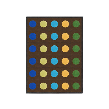Kid Essentials Lots of Dots 10'9" x 13'2" Area Rug in Color Earthtone