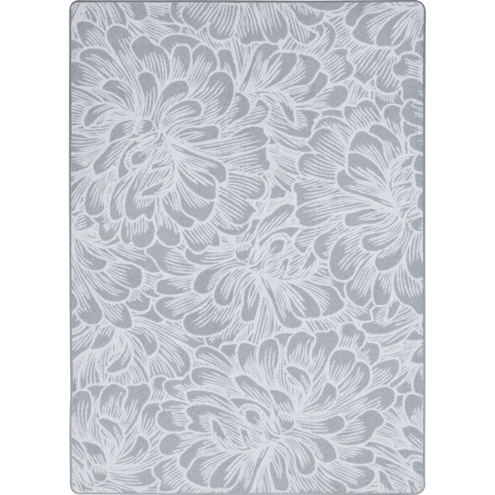 First Take New Bloom 5'4" x 7'8" Area Rug in Color Sterling