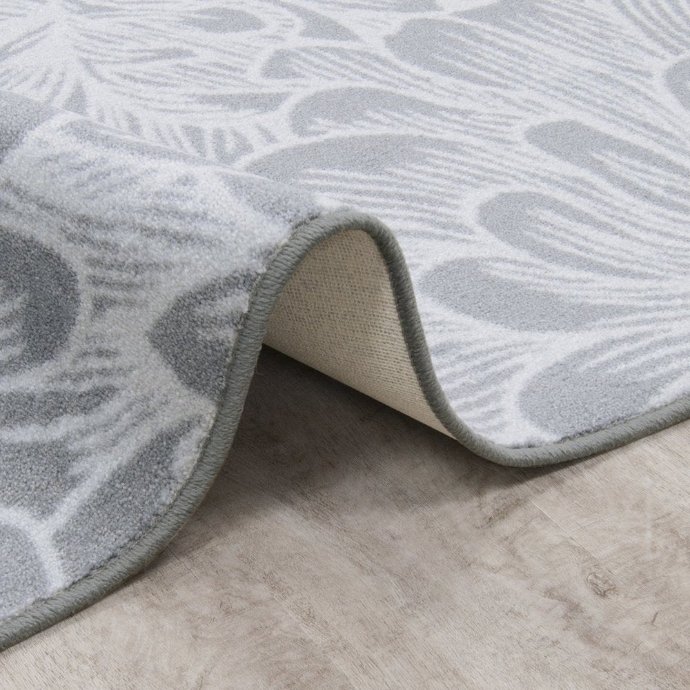 First Take New Bloom 5'4" x 7'8" Area Rug in Color Sterling