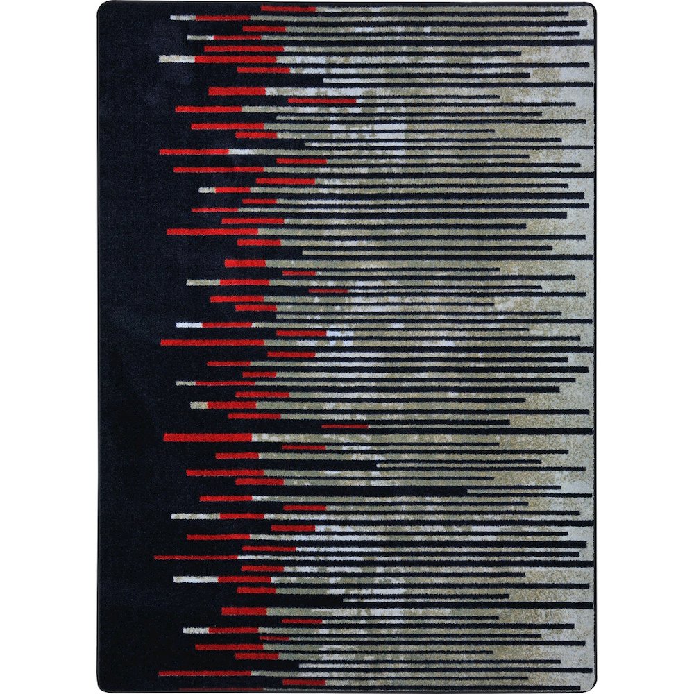 First Take Nightlife 5'4" x 7'8" Area Rug in Color Garnet