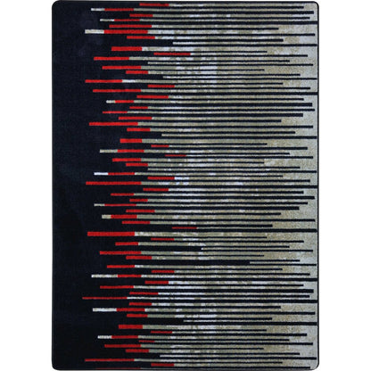 First Take Nightlife 5'4" x 7'8" Area Rug in Color Garnet