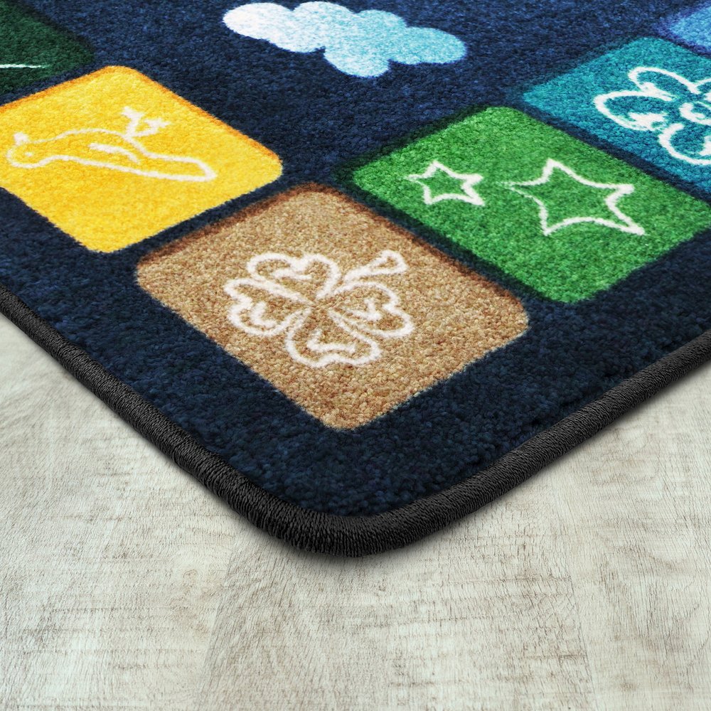 Kid Essentials One World 7'8" x 10'9" Area Rug in Color Neutrals