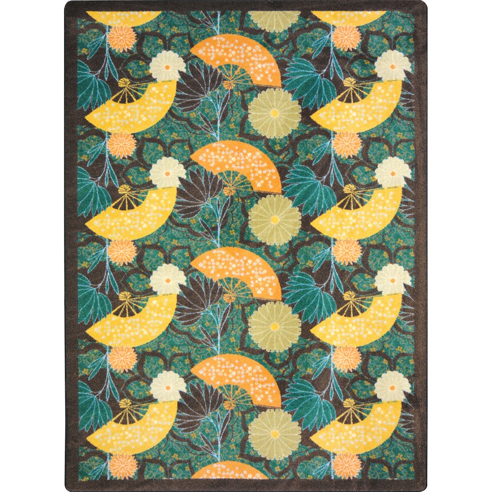 Kaleidoscope Pacific Rim 7'8" x 10'9" Area Rug in Color Teal
