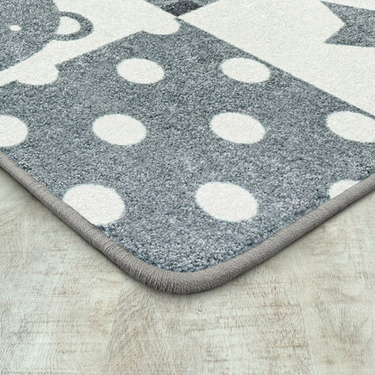 Claremont Kids Patchwork Boy 5'4" x 7'8" Area Rug in Color Cloudy