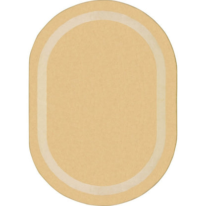 Kid Essentials Portrait 7'8" x 10'9" Oval Area Rug in Color Sandstone