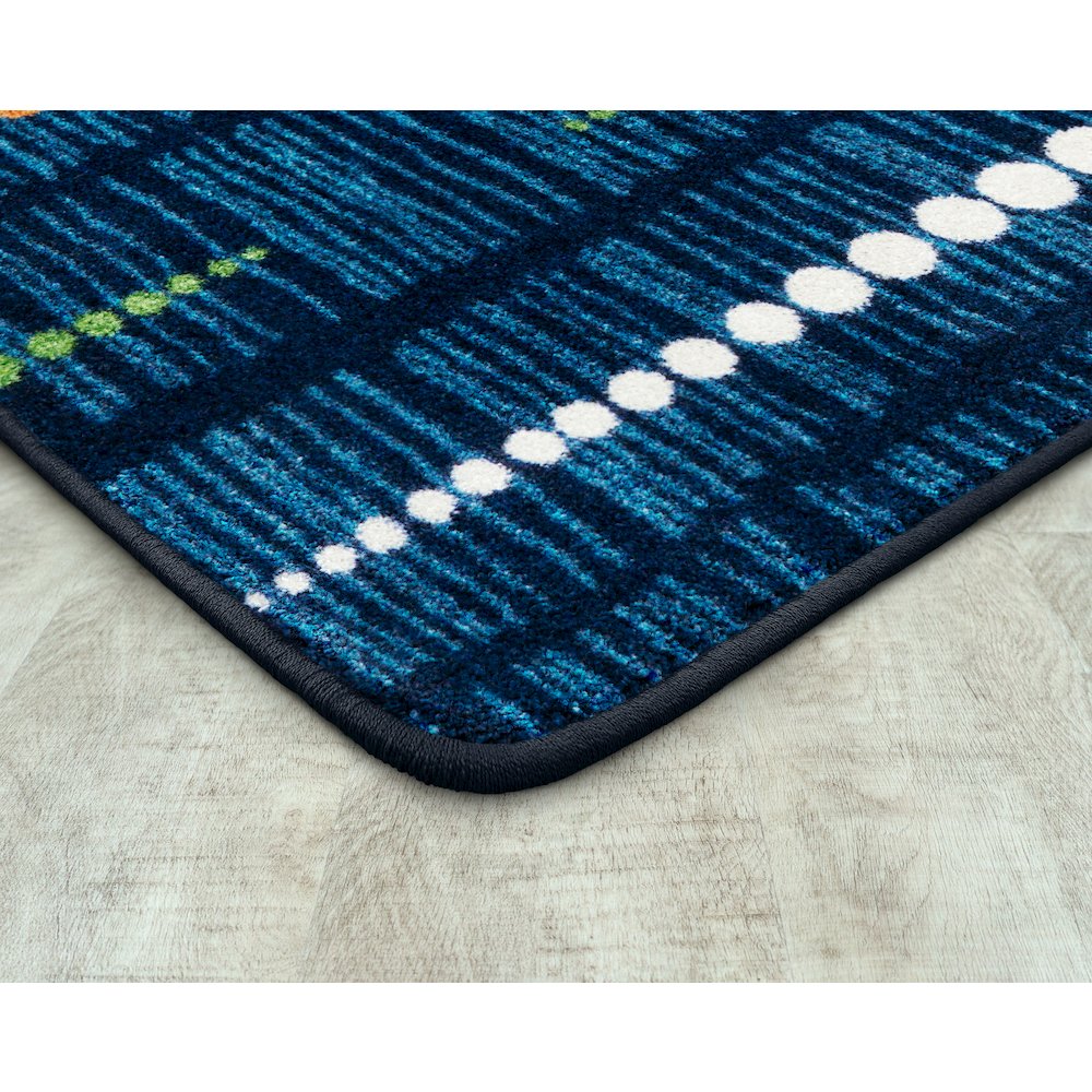 Kid Essentials Recoil 5'4" x 7'8" Area Rug in Color Citrus