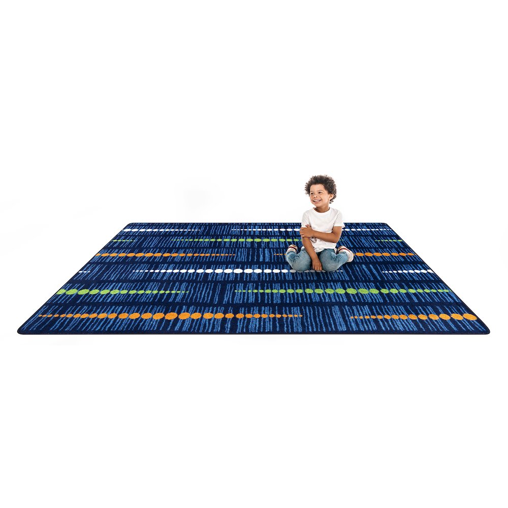 Kid Essentials Recoil 5'4" x 7'8" Area Rug in Color Citrus