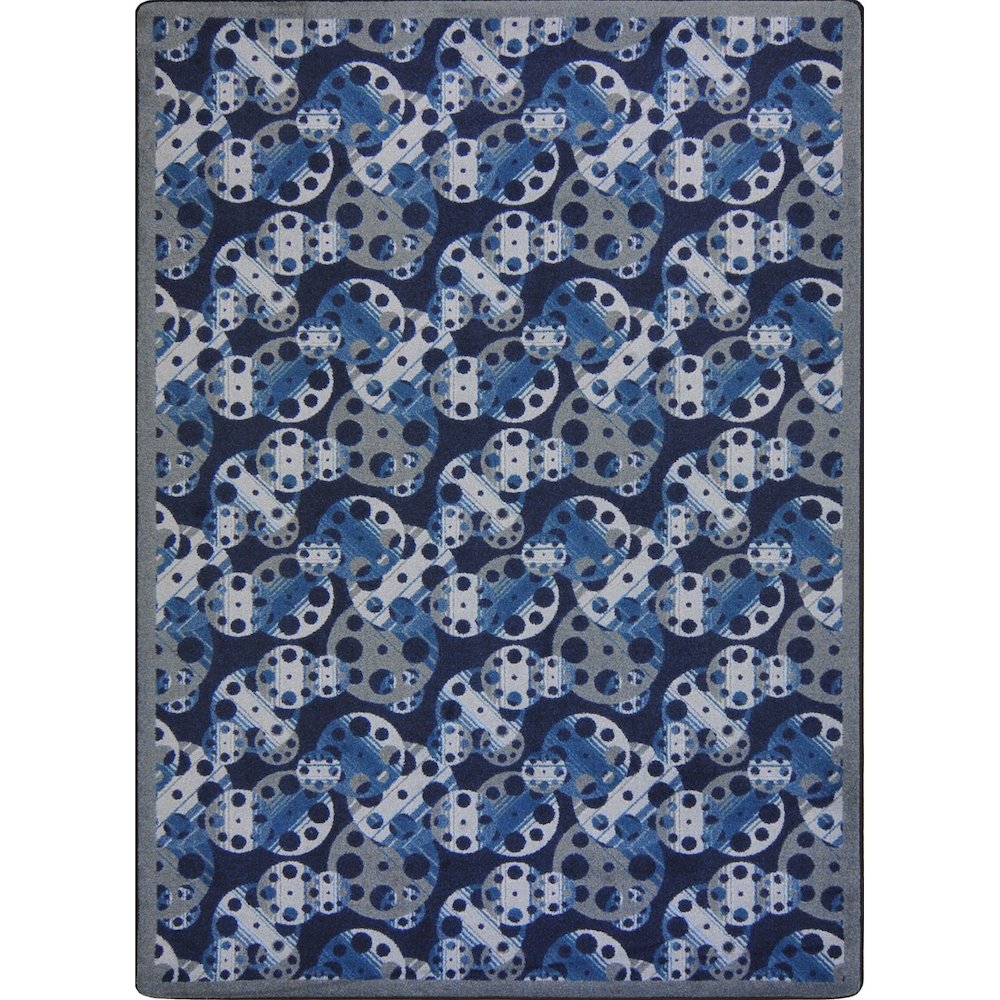 Any Day Matinee Reeling 5'4" x 7'8" Area Rug in Color Slate