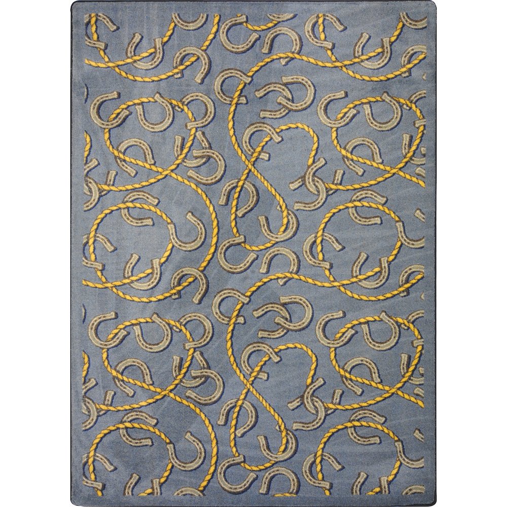 Kaleidoscope Rodeo 5'4" x 7'8" Area Rug in Color Federal Blue