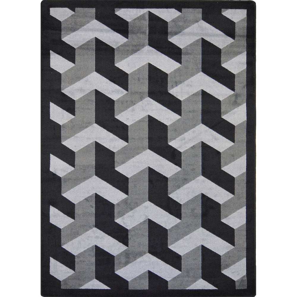 Kaleidoscope Rooftop 5'4" x 7'8" Area Rug in Color Emerald