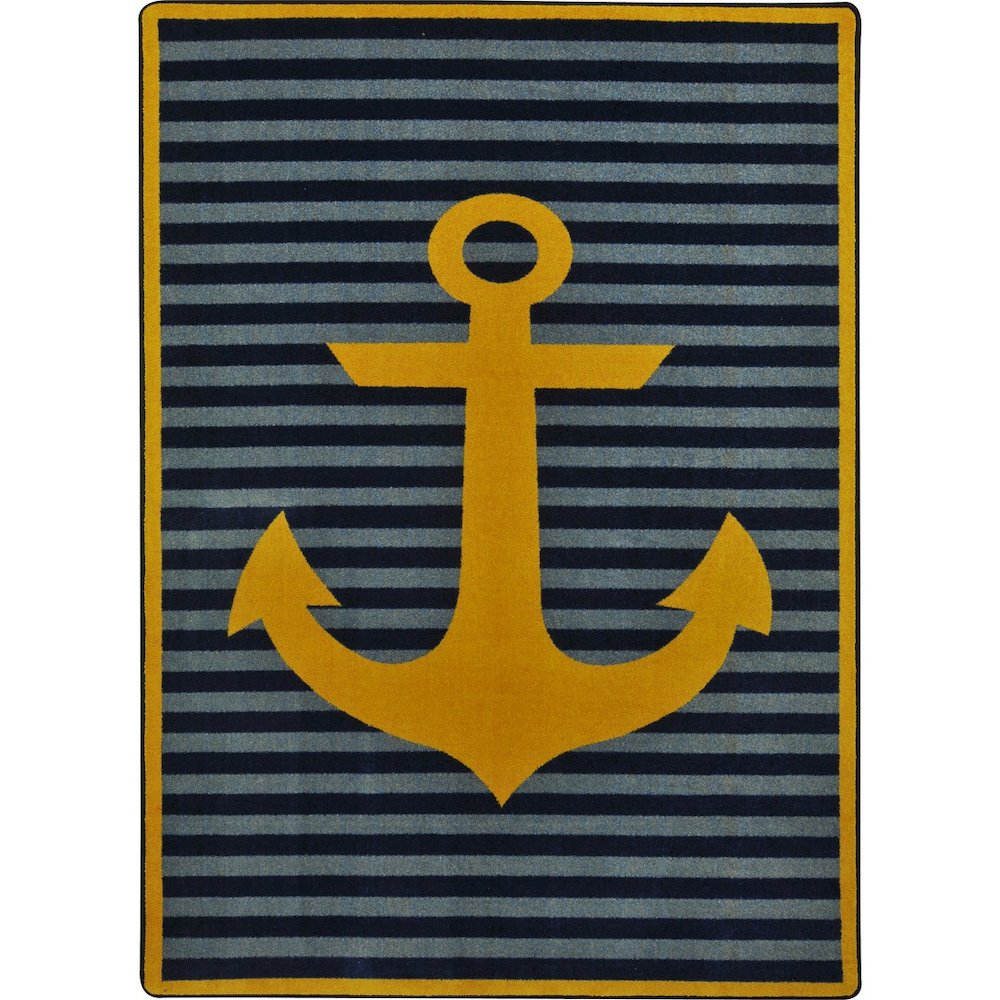 Kid Essentials Safe Mooring 5'4" x 7'8" Area Rug in Color Yellow