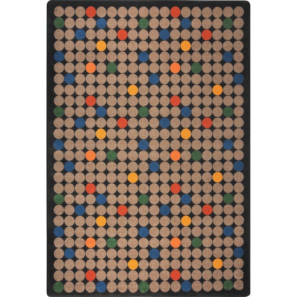 Playful Patterns Spot On 5'4" x 7'8" Area Rug in Color Antique