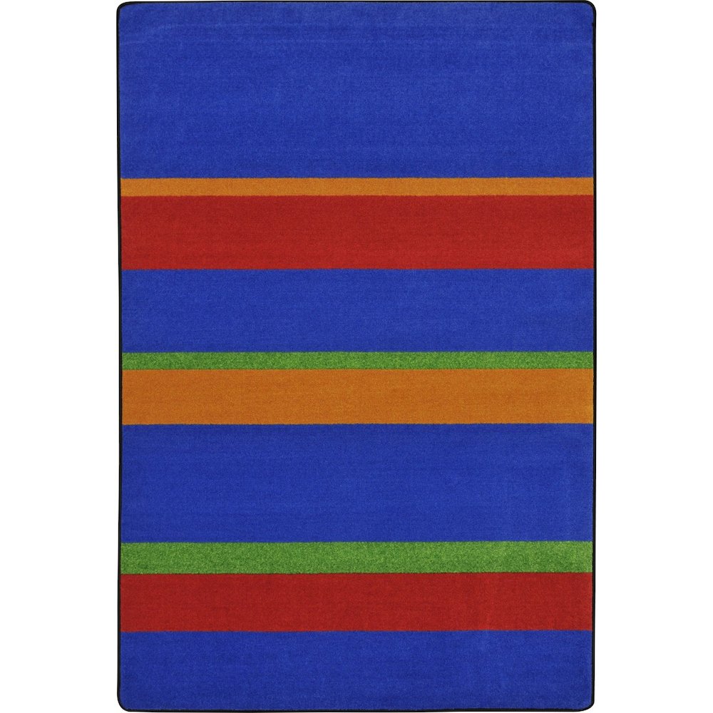 Kid Essentials Straight and Narrow 7'8" x 10'9" Area Rug in Color Primary