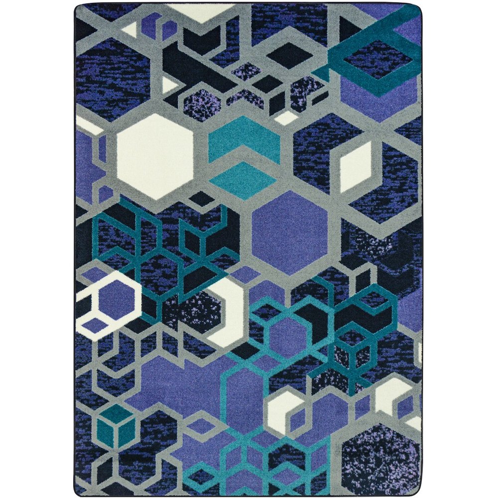 Kid Essentials Structured 7'8" x 10'9" Area Rug in Color Violet