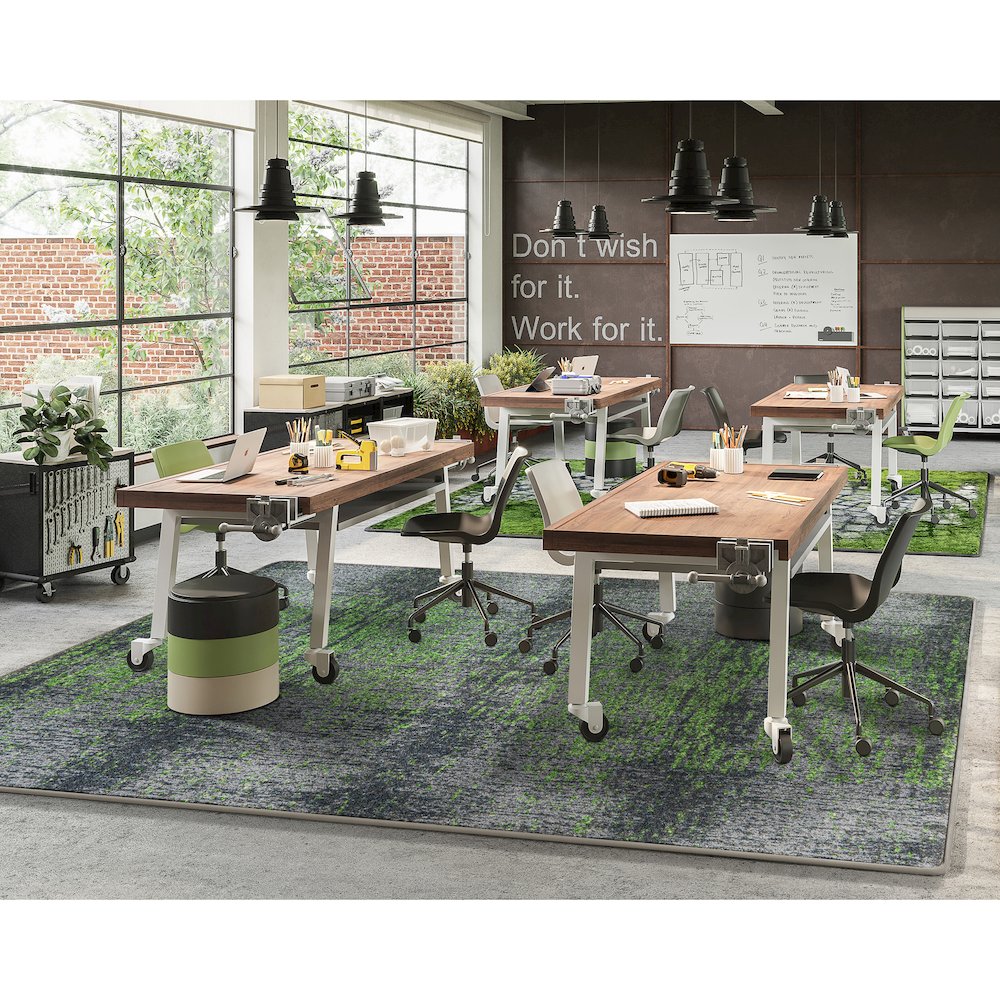 Kid Essentials Surface Tension 5'4" x 7'8" Area Rug in Color Meadow