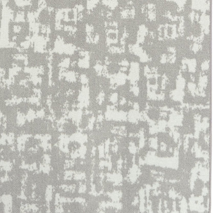 WorkSpace Block Print 5'4" x 7'8" Area Rug in Color Dove