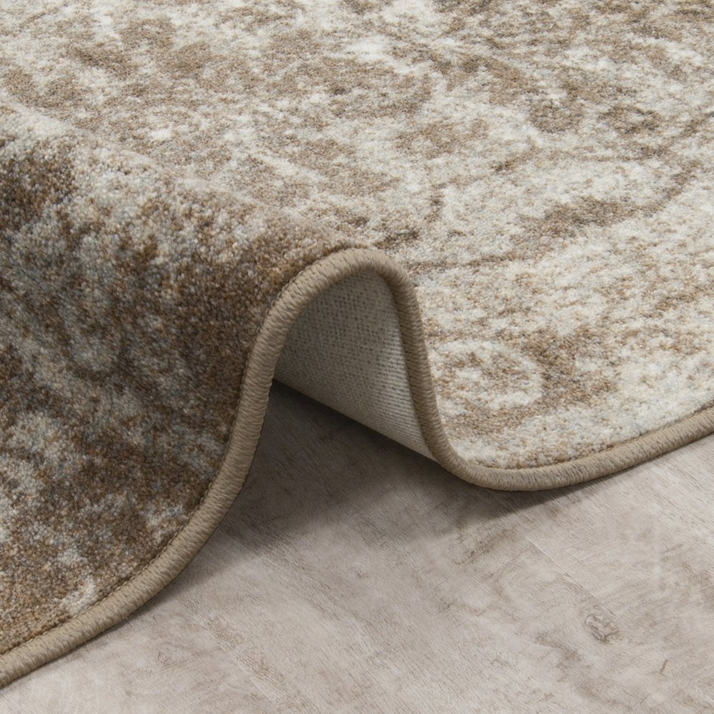 First Take Thinly Veiled 5'4" x 7'8" Area Rug in Color Antique Taupe