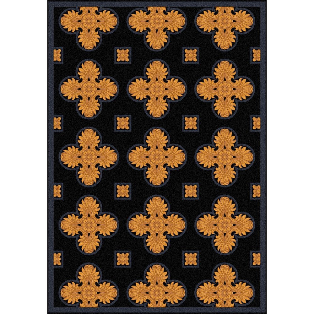 Any Day Matinee Tivoli 5'4" x 7'8" Area Rug in Color Black