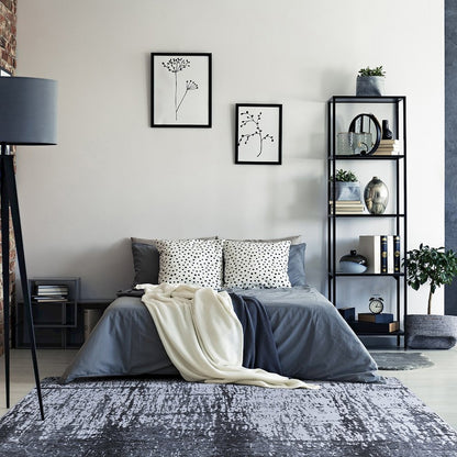 First Take Winterhaven 5'4" x 7'8" Area Rug in Color Charcoal