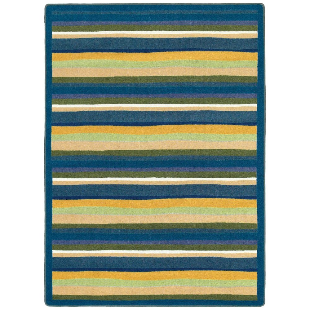 Kid Essentials Yipes Stripes 5'4" x 7'8" Area Rug in Color Bold