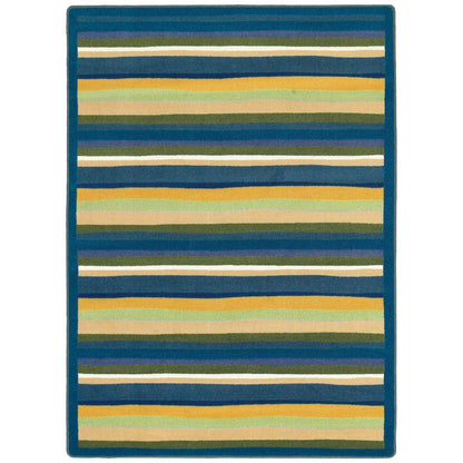 Kid Essentials Yipes Stripes 5'4" x 7'8" Area Rug in Color Bold