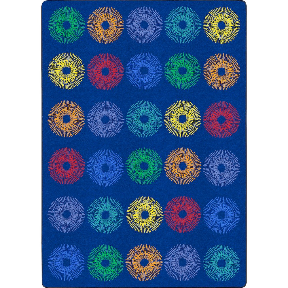 Wishful Thinking 7'8" x 10'9" Area Rug in Color Rainbow