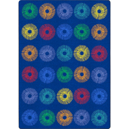 Wishful Thinking 7'8" x 10'9" Area Rug in Color Rainbow