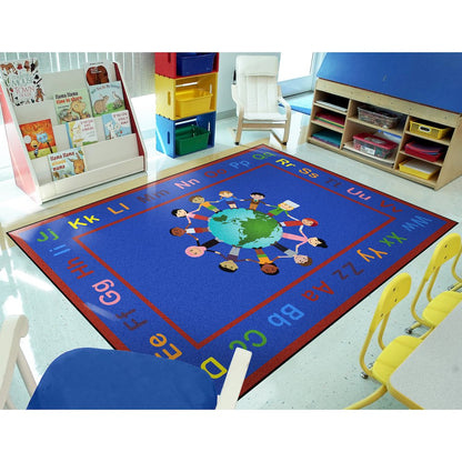 Kid Essentials A World of Friends 10'9" x 13'2"  Area Rug in Color Multi