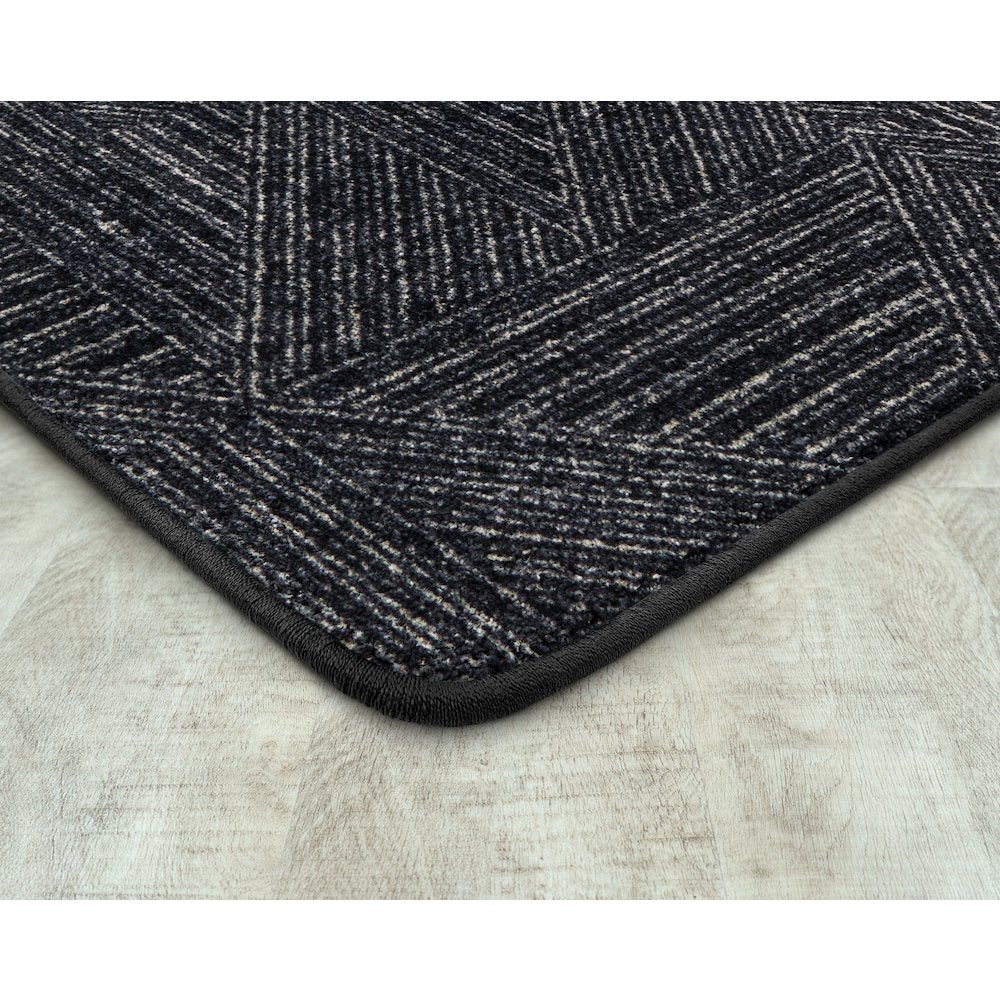 WorkSpace Above Board 7'8" x 10'9" Area Rug in Color Onyx