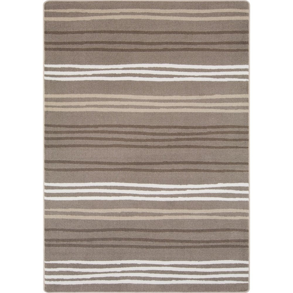 Kid Essentials All Lined Up 10'9" x 13'2" Area Rug in Color Neutral