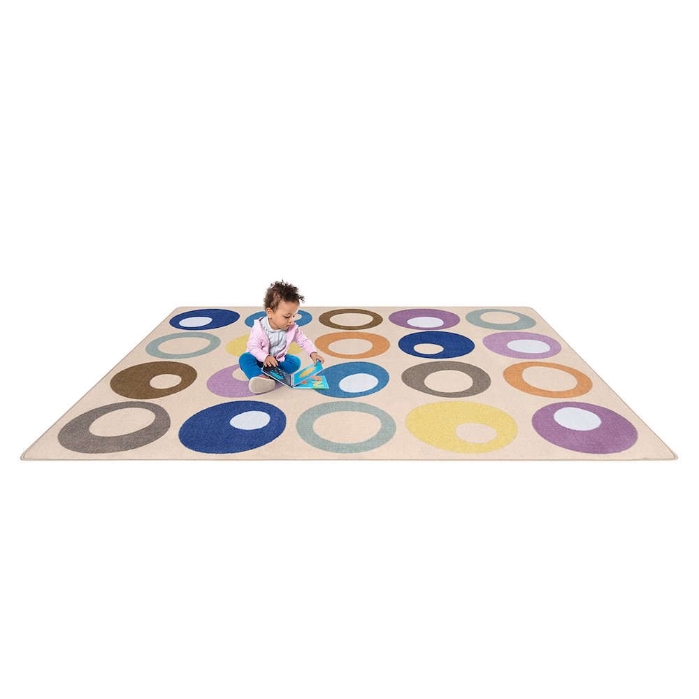 All Together Now 10'9" x 13'2" Area Rug in Color Beige