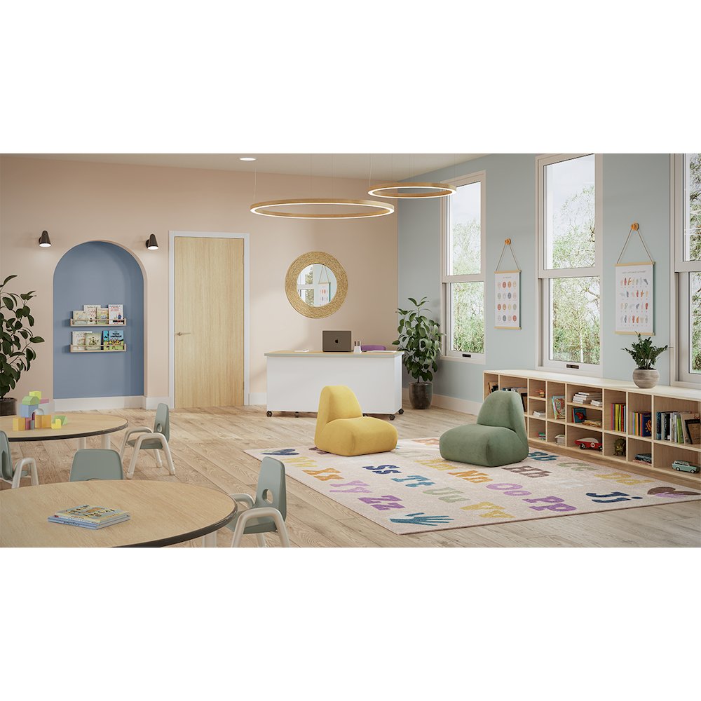 Alphabet for Everyone 10'9" x 13'2" Area Rug in Color Multi