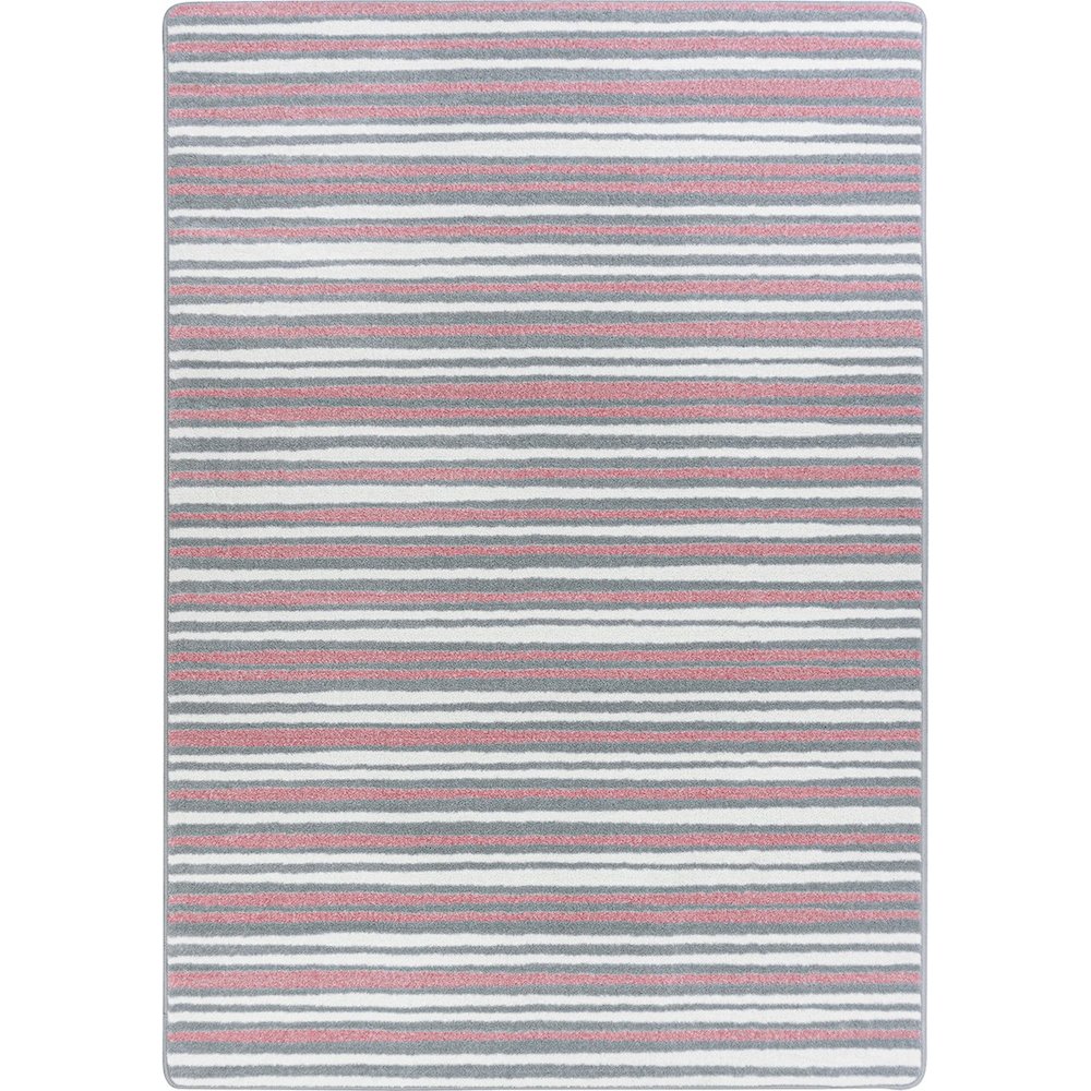 Claremont Kids Between the Lines 7'8" x 10'9" Area Rug in Color Blush