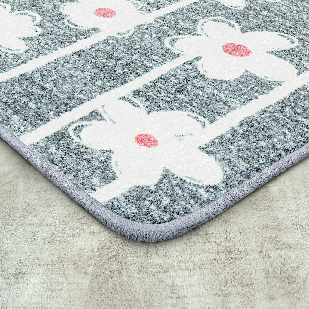 Claremont Kids Big Blooms 7'8" x 10'9" Area Rug in Color Cloudy