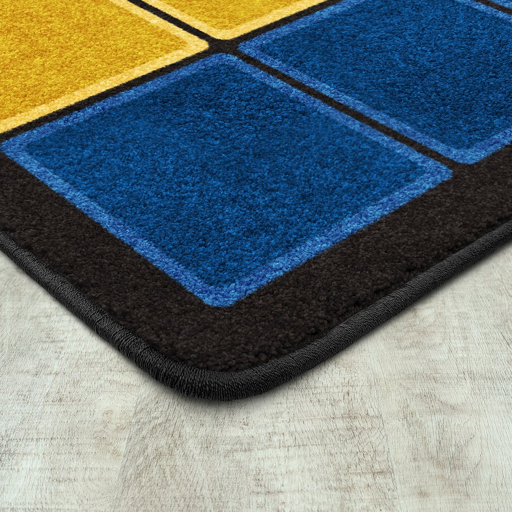 Kid Essentials Blocks Abound 10'9" x 13'2" Area Rug in Color Earthtone
