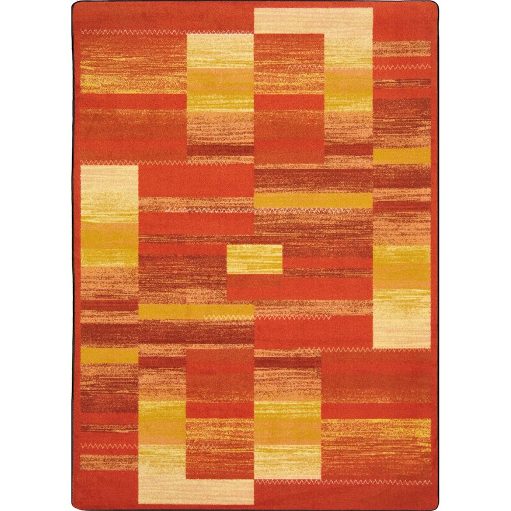 Kid Essentials Boomblox 7'8" x 10'9" Area Rug in Color Orange