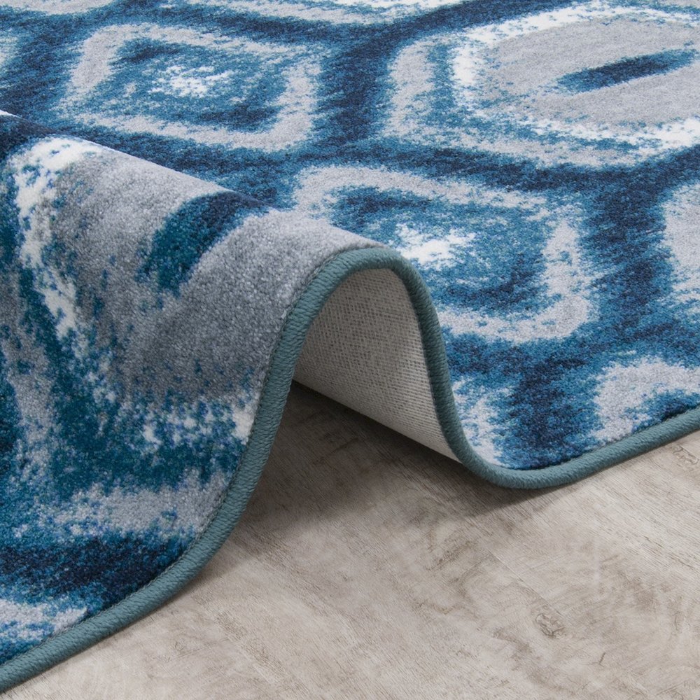 First Take Chelsea 7'8" x 10'9" Area Rug in Color Peacock