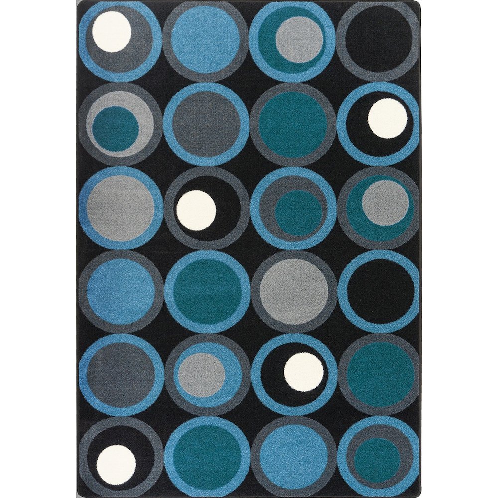 Kid Essentials Circle Back 10'9" x 13'2" Area Rug in Color Sapphire