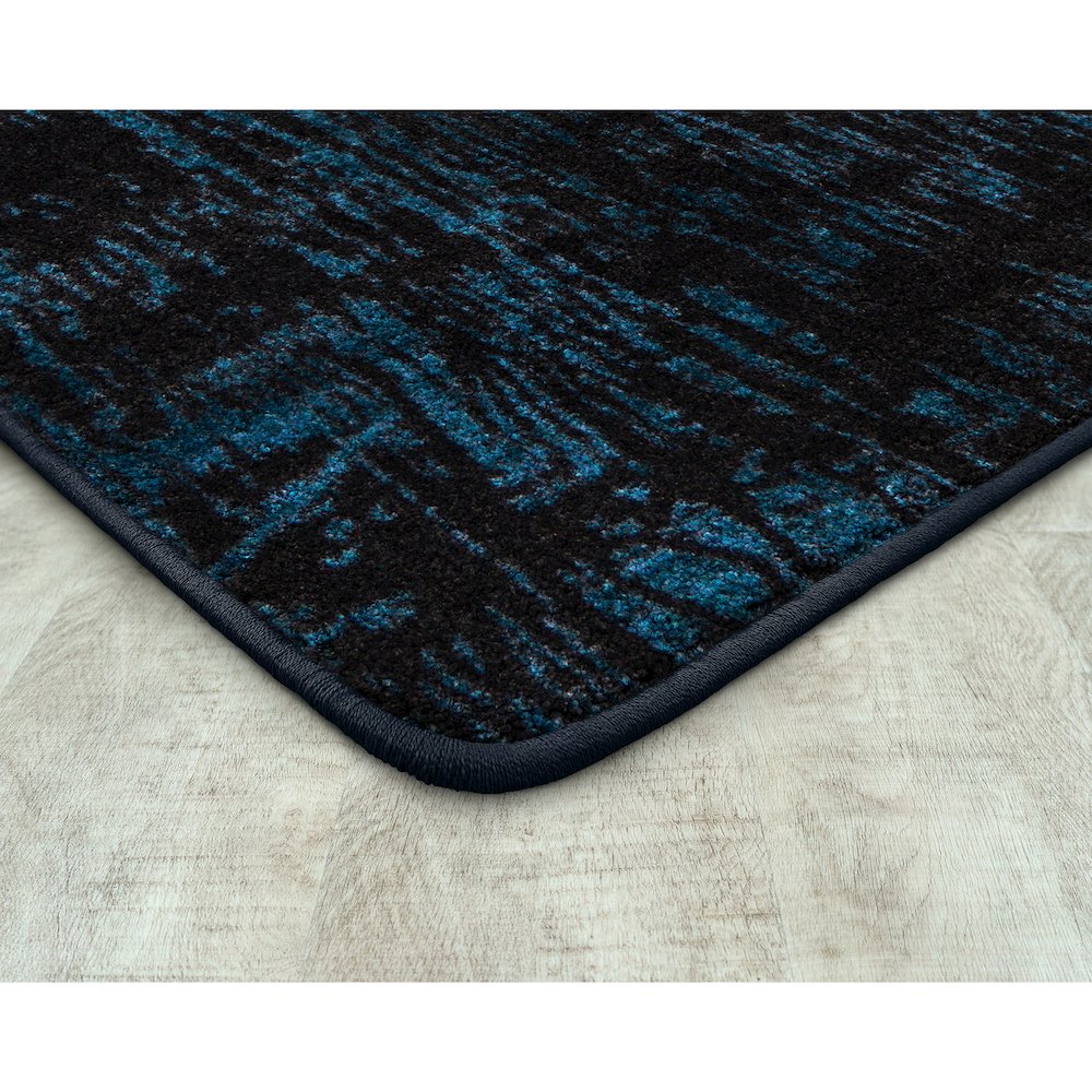 Kid Essentials Coastal Canvas 7'8" x 10'9" Area Rug in Color Deep Water