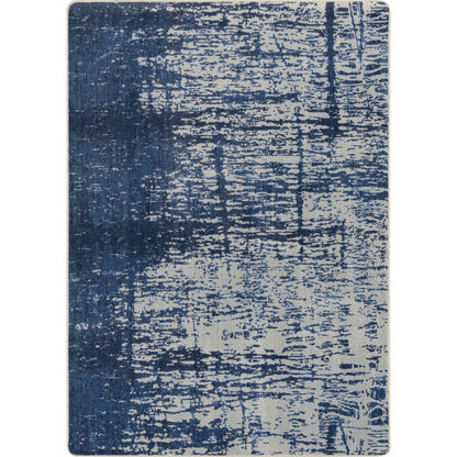 Kid Essentials Coastal Canvas 7'8" x 10'9" Area Rug in Color High Tide