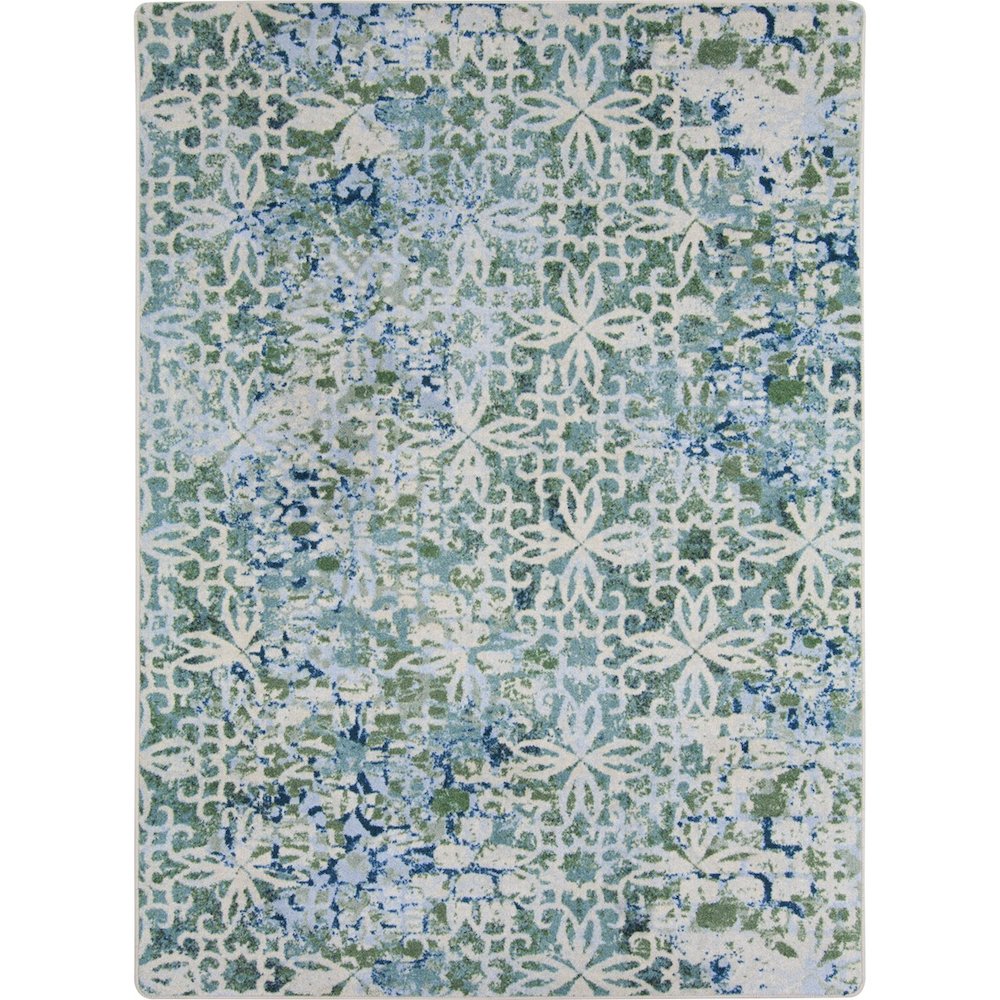 First Take Composite 7'8" x 10'9" Area Rug in Color Sea Green