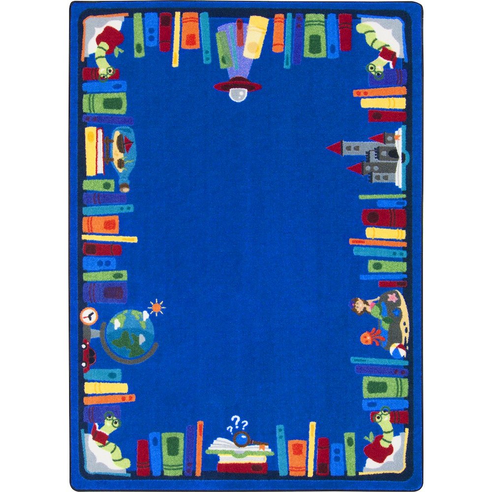 Kid Essentials Discovery Books 10'9" x 13'2" Area Rug in Color Multi
