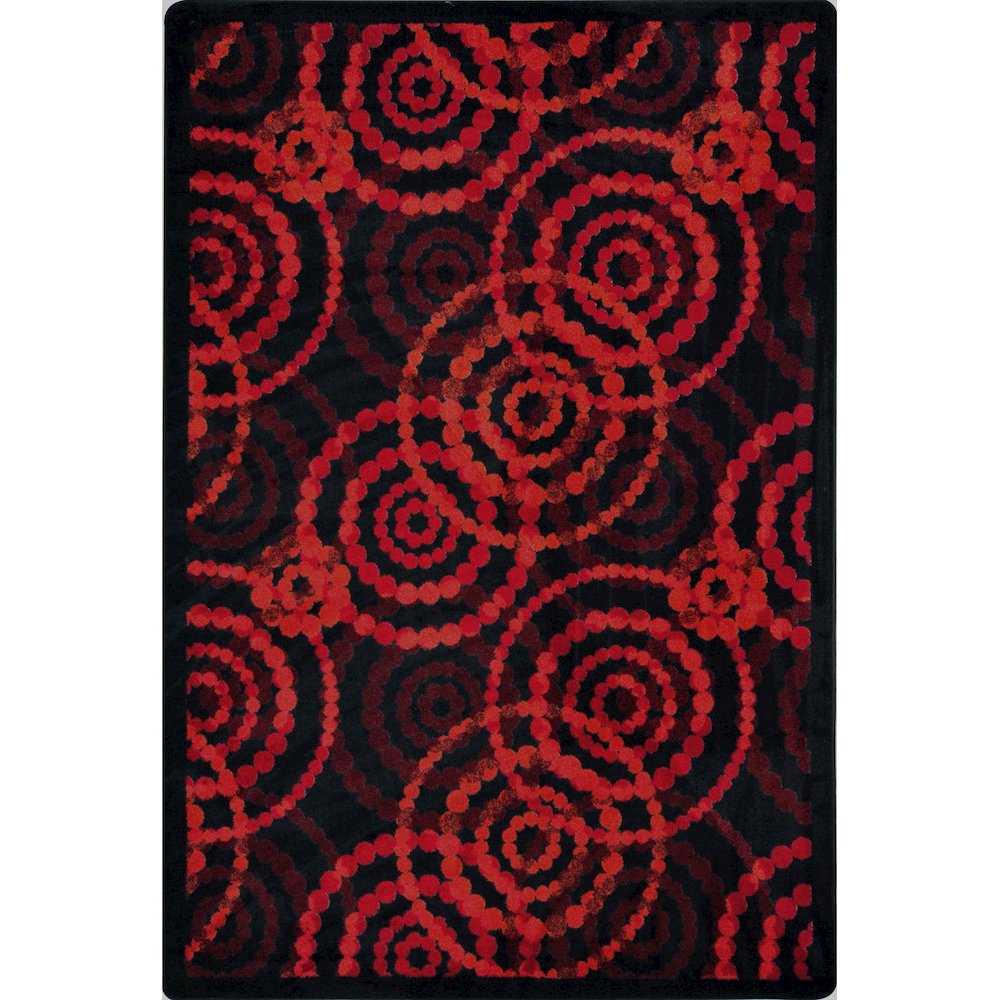 Kid Essentials Dottie 7'8" x 10'9" Area Rug in Color Ruby
