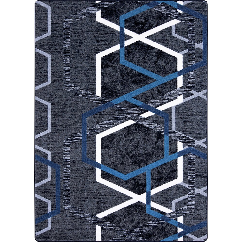 First Take Double Helix 7'8" x 10'9" Area Rug in Color Sapphire