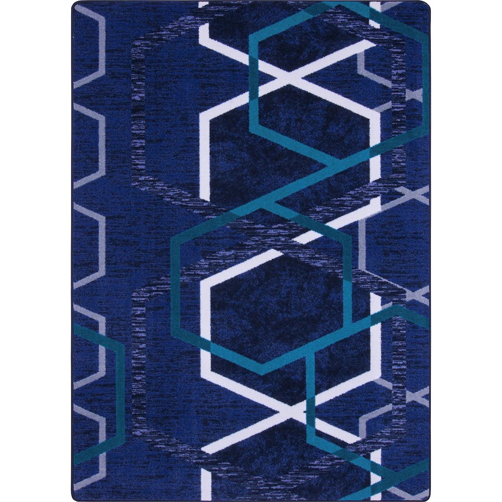 First Take Double Helix 7'8" x 10'9" Area Rug in Color Violet