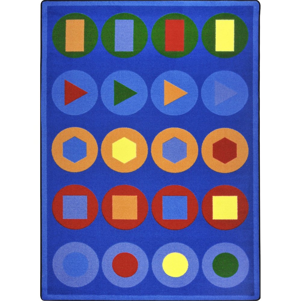 Kaleidoscope Encircled 10'9" x 13'2" Area Rug in Color Multi