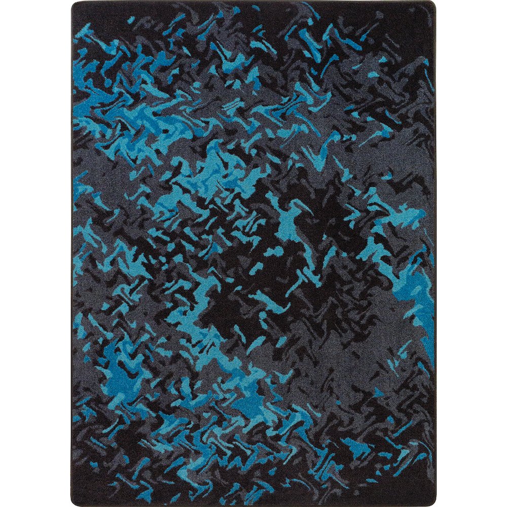 Kid Essentials Eruption 7'8" x 10'9" Area Rug in Color Teal