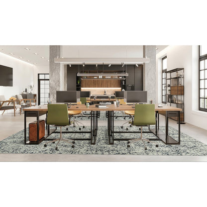 WorkSpace Etched In Stone 7'8" x 10'9" Area Rug in Color Fog