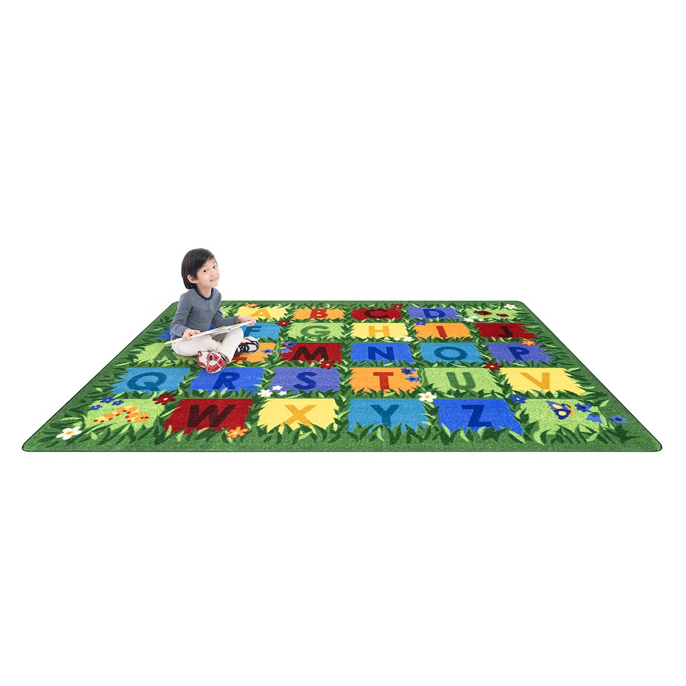 Field of Learning 10'9" x 13'2" Area Rug in Color Multi