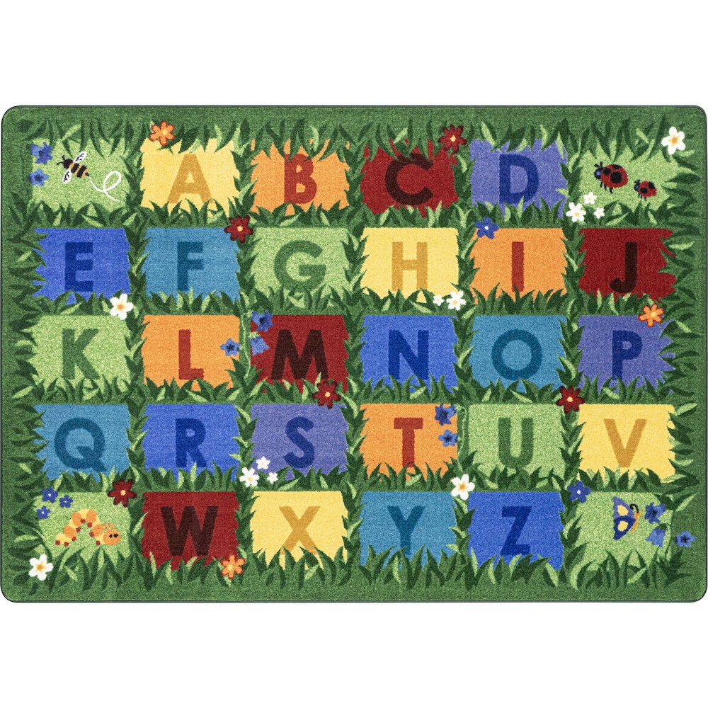 Field of Learning 10'9" x 13'2" Area Rug in Color Multi